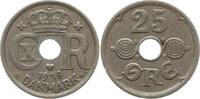 Dänemark, Königreich 25 Öre Christian X., 1912 - 1947 -
