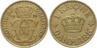 Dänemark, Königreich 1 Krone Christian X., 1912 - 1947 -