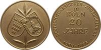 Köln, Stadt Bronzemedaille ohne Signatur, 20 Jahre Deutsch - Tunesischer Jugendclub e.V., 1966 - 1986 -