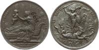 Frankreich, Königreich Zinn-/Blei- Gussmedaille v. Gayrard, auf die Geburt des Herzogs von Bordeaux, Thronprädentent Henri V. -