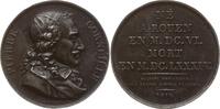 Frankreich, Königreich, Paris Eisengussmedaille v. Gatteaux, Autor und Dramatiker Pierre Corneille, 1606 - 1684 -