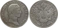 Österreich, Kaiserreich 20 Kreuzer Franz II. (I.), 1792 - 1835, Wien, mit anliegenden Bändern -