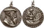 Silbergussmedaille 1541 Nürnberg, Stadt von Matthes Gebel, auf den Patrizier Wilhelm Löffelholz zu Kolberg, 1501-1554 Sehr schön, Trageöse