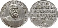 Zinngussmedaille o.J. (1621) Nürnberg, Stadt v. Hans von der Pütt, auf den Tod des Theologen Johann Schröder, 1572 - 1621 Äußerst selten, sehr sc...
