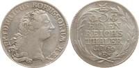 Brandenburg-Preußen 1/3 Taler Breslau, Friedrich II., 1740 - 1786, große fünfblättrige Rosetten -