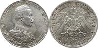Kaiserreich Deutschland, Königreich Preußen 3 Mark Wilhelm II., 1888 - 1918, 25 jähriges Regierungsjubiläum -