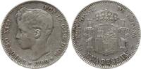 1 Peseta 1900 Spanien, Königreich Alfonso XIII., 1886 - 1941 Besser als sehr schön