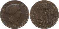 Spanien, Königreich 25 Centimos de Real Isabel II., 1833 - 1868, Barcelona -