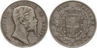 Italien - Toskana 2 Lire Vittorio Emanuele II., Provisorische Regierung, 1859 - 1861, Florenz -