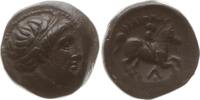 Bronze 359 - 336 Makedonien Philipp II., 359 - 336, unbest. Münzstätte, Beizeichen Lambda über Punkt Besser als sehr schön, schwarze Patina