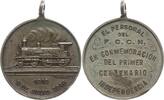 Argentinien Tragbare Medaille v. Rossi, 100 J. Unabhängigkeit, für das Personal der Eisenbahngesellschaft FCCN -