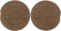 Schweden, Königreich 1 Skilling Karl XIV. Johann, 1818 - 1844 -