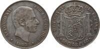 Philippinen 50 Centavos de Peso Alfonso XII. von Spanien, 1874 - 1885, Manila -