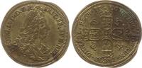 Nürnberg, Stadt Messing - Rechenpfennig v. Johann Jacob Dietzel, Brb. George I. von England / 4 Wappen -