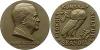 Schweden, Königreich Große Bronzemedaille v. Carell, a.d. 65. Geb. v. Iwar Sjögren, Präsident der Skandia Versicherung -