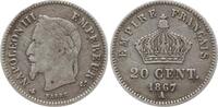 Frankreich, Kaiserreich 20 Centimes Napoleon III., 1852 - 1870, Paris -