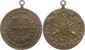Fürth, Stadt Tragbare Messingmedaille auf das 25-jährige Jubiläum der Schützengesellschaft Diana -