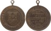 Neustadt in Sachsen Tragbare Messingmedaille Private Schützengesellschaft, zur Erinnerung an die Fahnenweihe -