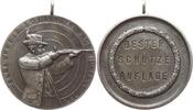 Niedersachsen, Landkreis Northeim, Uslar Tragbare versilberte Bronzemedaille Schützenmedaille, Bester Schütze Auflage, Ehrenpreis der Sollinger Nachrichten -
