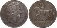 Bayern, Königreich Vereinsdoppeltaler (Geschichtsdoppeltaler) Ludwig I., 1825 - 1848, Reiterstandbild -
