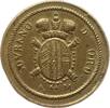 RDR, Haus Habsburg, Lombardei Einseitiges Passiergewicht zu einem Sovrano Franz II., 1792 - 1806, Mailand, SOVRANO D'ORO A M, Messing -