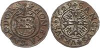 Schweiz - Solothurn 1 Kreuzer 1629 Selten in dieser Erhaltung, VF-EF, Patina, ZE