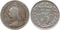 Großbritannien 3 Pence Victoria, 1837 - 1901 -