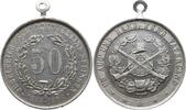 Königreich Hannover, Stadt Sulingen Tragbare Aluminiummedaille 50 Jahre Schützenverein, 1848 - 1898 -