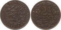 Niederlande, Königreich 2 1/2 Cent Wilhelmina, 1890 - 1948 -
