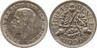 Großbritannien 3 Pence George V., 1910 - 1936 -