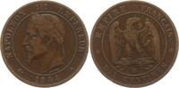 Frankreich, Kaiserreich 10 Centimes Napoleon III., 1852 - 1870, Straßburg -