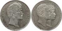Bayern, Königreich Vereinsdoppeltaler (Geschichtsdoppeltaler) Ludwig I., 1825 - 1848, auf die Vermählung Maximilian II. mit Marie von Preußen -