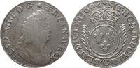 Frankreich, Königreich Ecu aux palmes Ludwig XIV., 1643 - 1715, Riom, réformation -