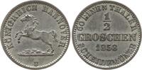 Hannover, Königreich 1/2 Groschen 1858 B Georg V., 1851 - 1866, glatter Rand aEF