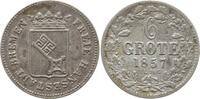 Bremen, Stadt 6 Grote 1857 VF+