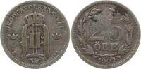 Schweden, Königreich 25 Öre Oskar II., 1872 - 1907 -