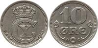 Dänemark, Königreich 10 Öre Christian X., 1912 - 1947 -