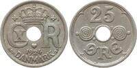Dänemark, Königreich 25 Öre Christian X., 1912 - 1947 -