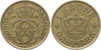 Dänemark, Königreich 1 Krone Christian X., 1912 - 1947 -
