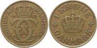 Dänemark, Königreich 1 Krone Christian X., 1912 - 1947 -