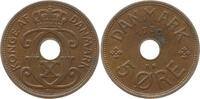 Dänemark, Königreich 5 Öre Christian X., 1912 - 1947 -
