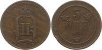 Schweden, Königreich 5 Öre Oskar II., 1872 - 1907 -