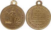Frankreich, 2. Republik Tragbare Messingmedaille a.d. Februarrevolution in Paris, TON FLAMBEAU DOIT ECLAIRER LE MONDE -