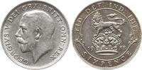 Großbritannien 6 Pence George V., 1910 - 1936 -