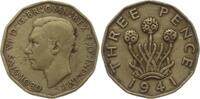 Großbritannien 3 Pence George VI., 1936 - 1952 -