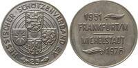 Hessen, Stadt Michelstadt Silbermedaille Schützenmedaille, 25 Jahre Hessischer Schützenverband, gegr, 1951 in Frankfurt -