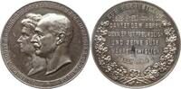 Feinsilbermedaille (1000) 1913 (Gravur) Oldenburg, Großherzogtum Friedrich August, 1900 - 1918, v. Knauer, zum 50. Ehejubiläum, Doppelportrait Vo...