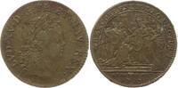 Frankreich, Königreich, Stadt Reims Messing - Jeton Louis XV., 1715 - 1774, auf seine Salbung in Reims -