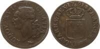 Frankreich, Königreich 1 Sol Ludwig XVI., 1774 - 1793, Paris, Leopard, 2e sem. -