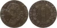 Frankreich, Constitution 12 Deniers Paris, An 4, Kupfer, Leopard rechts und Lyra -